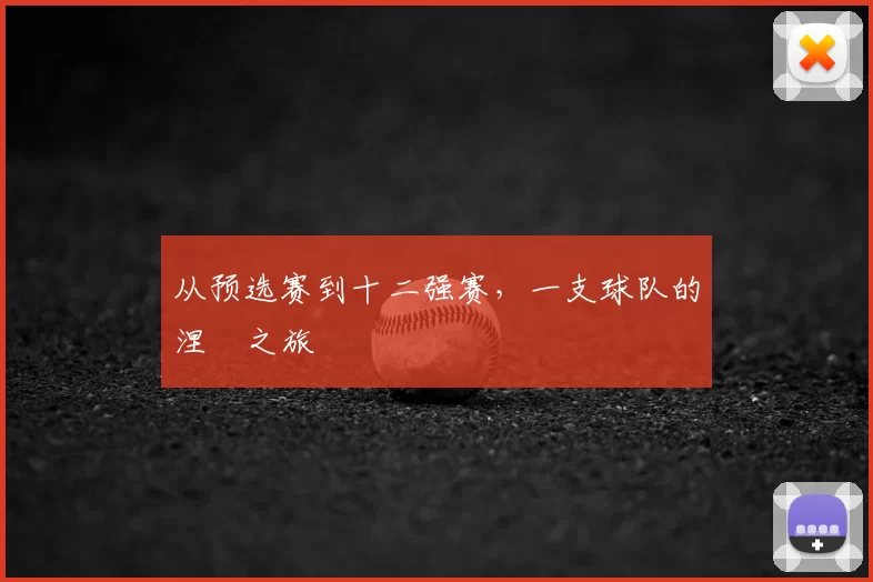 从预选赛到十二强赛,一支球队的涅槃之旅