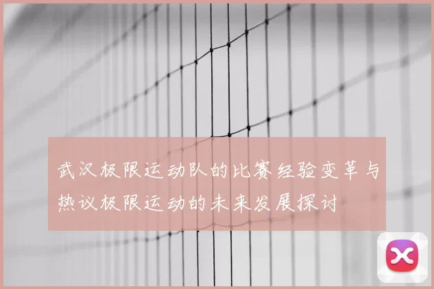 武汉极限运动队的比赛经验变革与热议极限运动的未来发展探讨